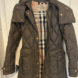 Burberry Brit Womens Belted Puffer Coat